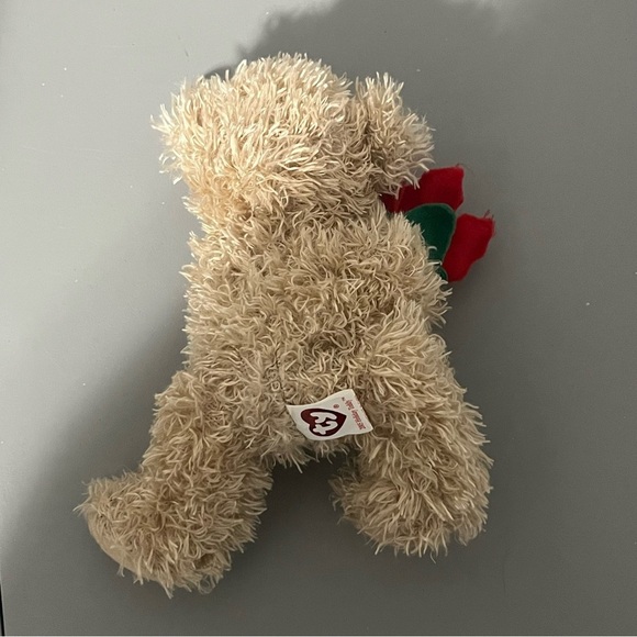 Ty Beanie Baby 2005 Holiday Teddy Bear Red Rose NWT - Picture 3 of 7